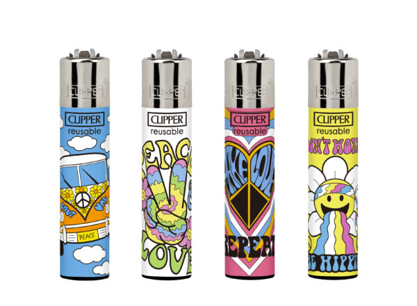 Encendedores Clipper Be Hippie 24uni
